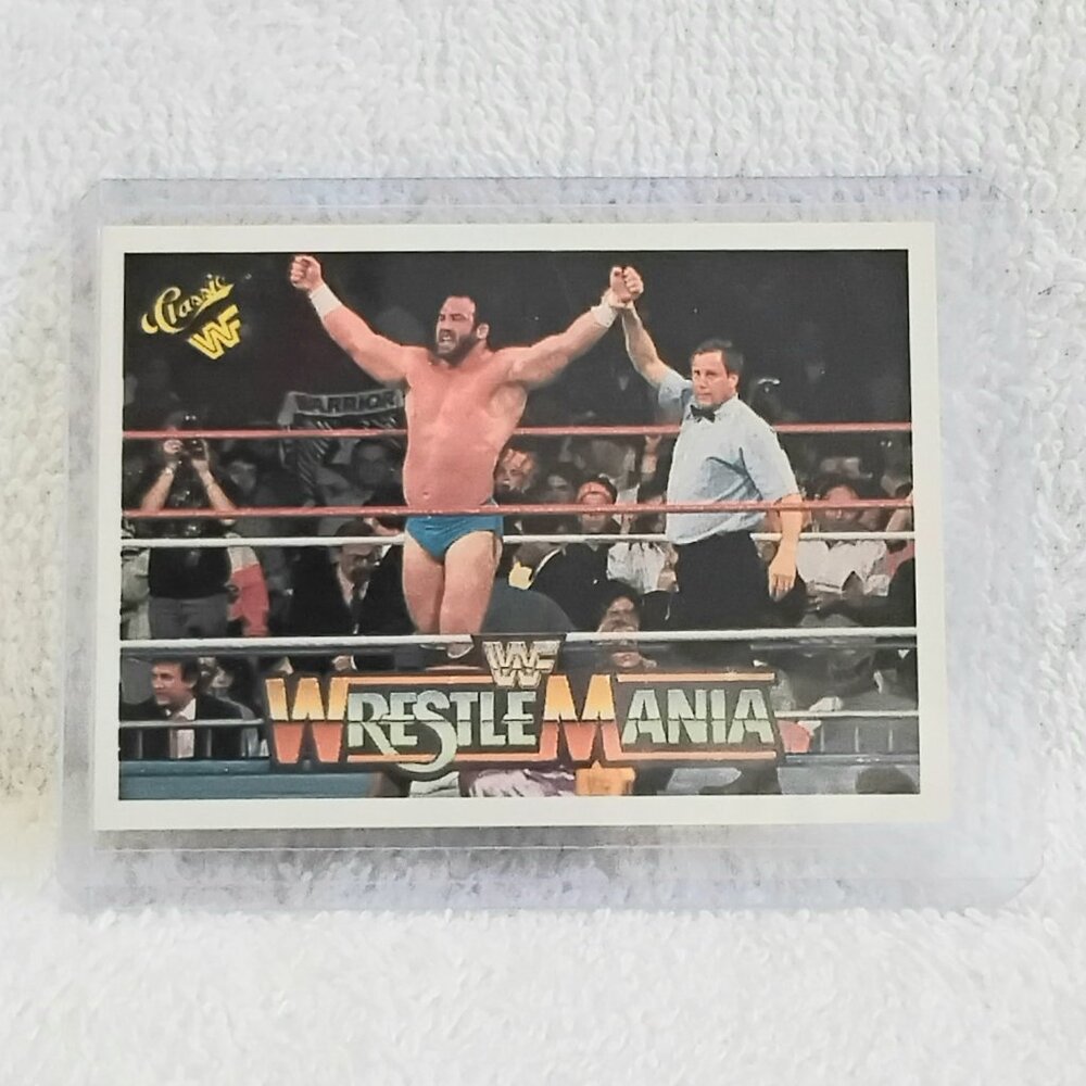 5/$20 Excellent 1990 Classic The Mighty Hercules WrestleMania V WWF Card 81!!